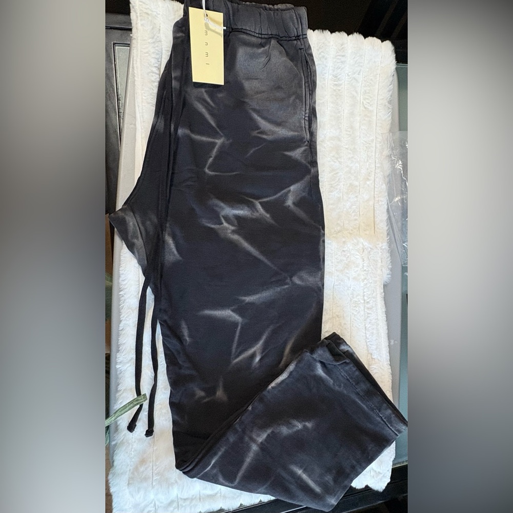 NWT M N M l Sun Burned Sweatpants Washed Black Size L